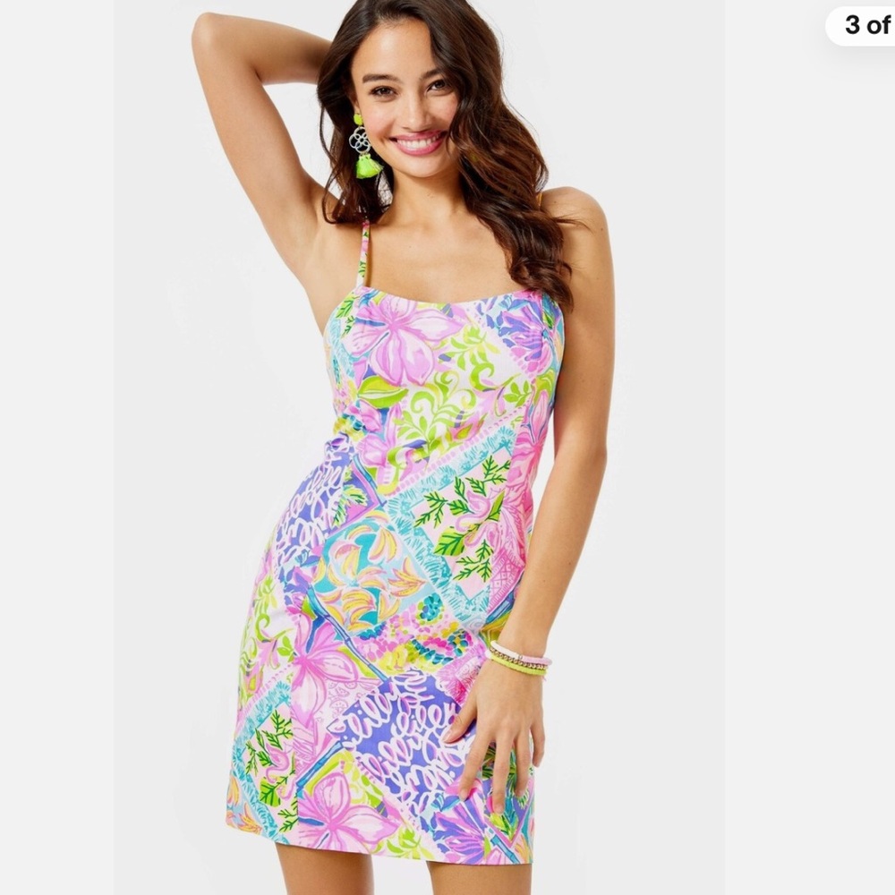 Lilly Pulitzer Shelli Block Party Stretch Tie Back Sundress